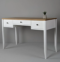 Стіл письмовий "Хюгге" з натурального дерева з дубовою стільницею, Blum