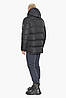 Зимова тепла чоловіча куртка кольору графіту модель 51999, фото 4
