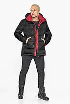 Чоловіча чорна брендова куртка для зими модель 51999, фото 3