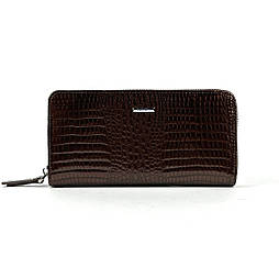 Жіночий гаманець на блискавці Mario Dion 6012-57 коричневий