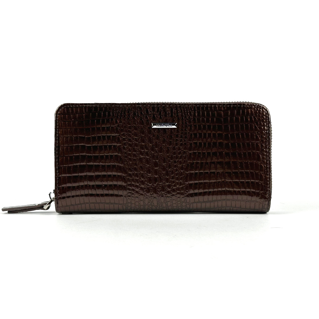 Жіночий гаманець на блискавці Mario Dion 6012-57 коричневий, фото 1