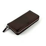 Жіночий гаманець на блискавці Mario Dion 6012-57 коричневий, фото 3