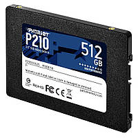 Накопичувач SSD 2.5" 512GB Patriot P210 (P210S512G25) R520MBs W430MBs SATA III 7мм #