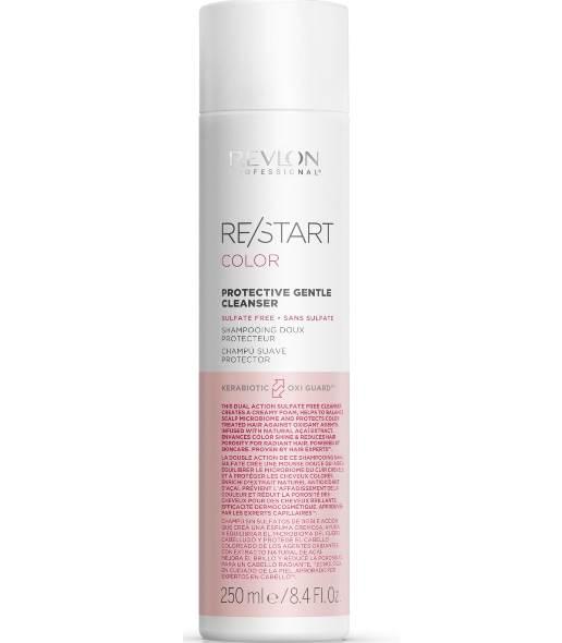 Безсульфаный шампунь для окрашенных волос Revlon Restart Color Protective Gentle Cleanser Shampoo 250 ml - фото 1 - id-p1765350535