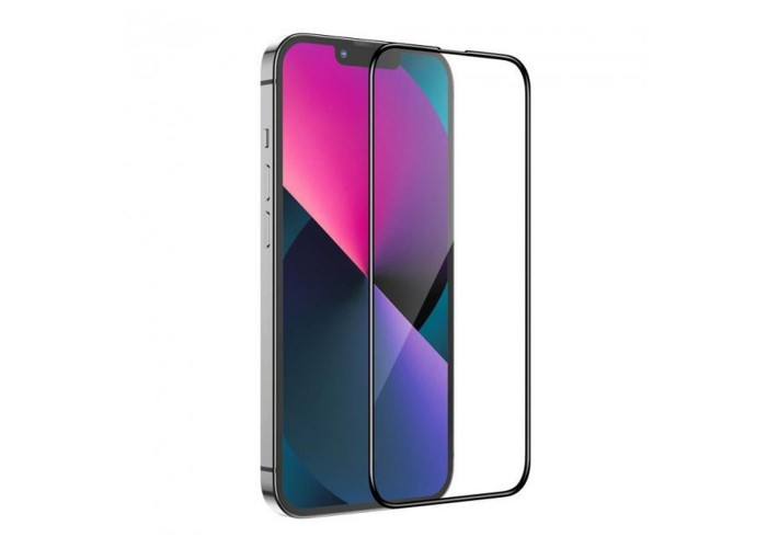 Захисне скло Lux iPhone 13 Pro Max Чорне, фото 1