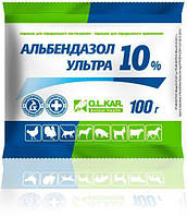 Альбендазол Ультра 10% порошок, 100 г, OLKAR. (Олкар)