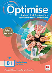 Optimise B1 Student's Book Premium Pack 2019 (Підручник - Updated for the New Exam)