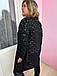 Подовжений жіночий кардиган сітка чорний, фото 4