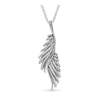Срібне кольє з кулоном Pandora 390373CZ
