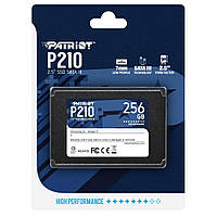 Накопичувач SSD 2.5" 256GB Patriot P210 (P210S256G25) R500MBs W400MBs SATA III 7мм #