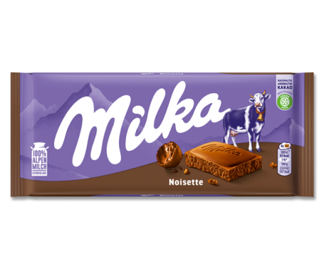 Шоколад Milka Noisette 100г, 1шт