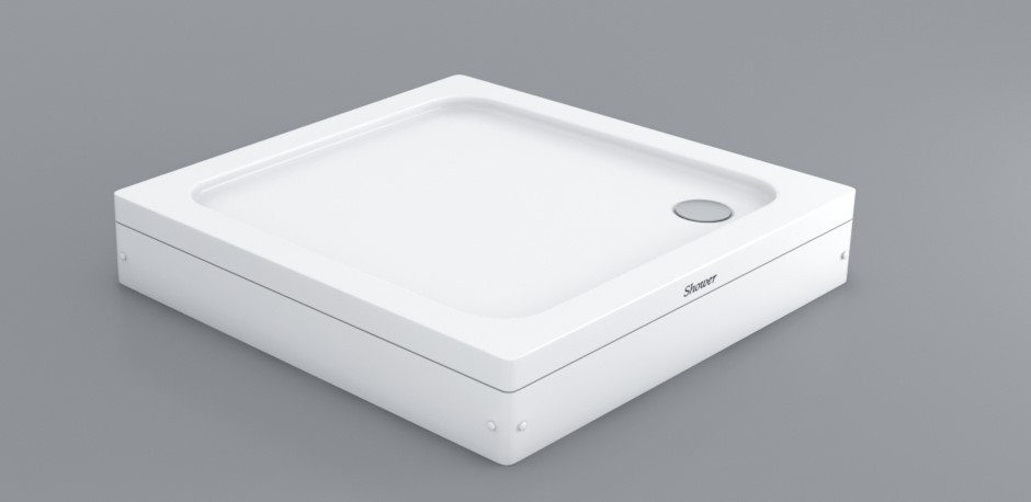 Душовий піддон 90*90*15 см акриловий квадратний з панеллю SHOWART PANAMA (Туреччина)