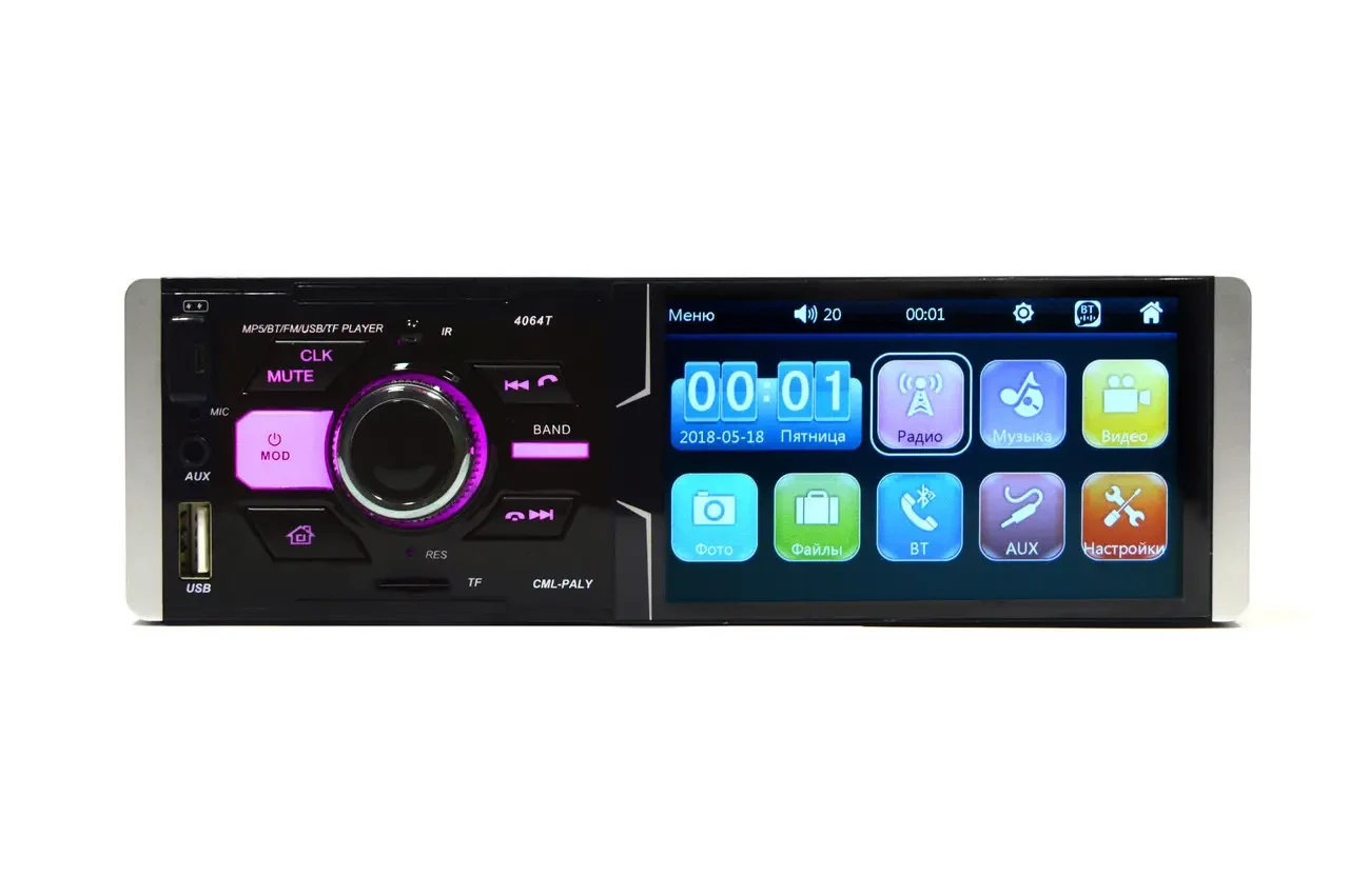 Автомагнітола 4064T Bluetooth/USB/AUX Сенсорний екран