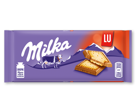 Шоколад Milka & LU Kekse 87г, 1шт