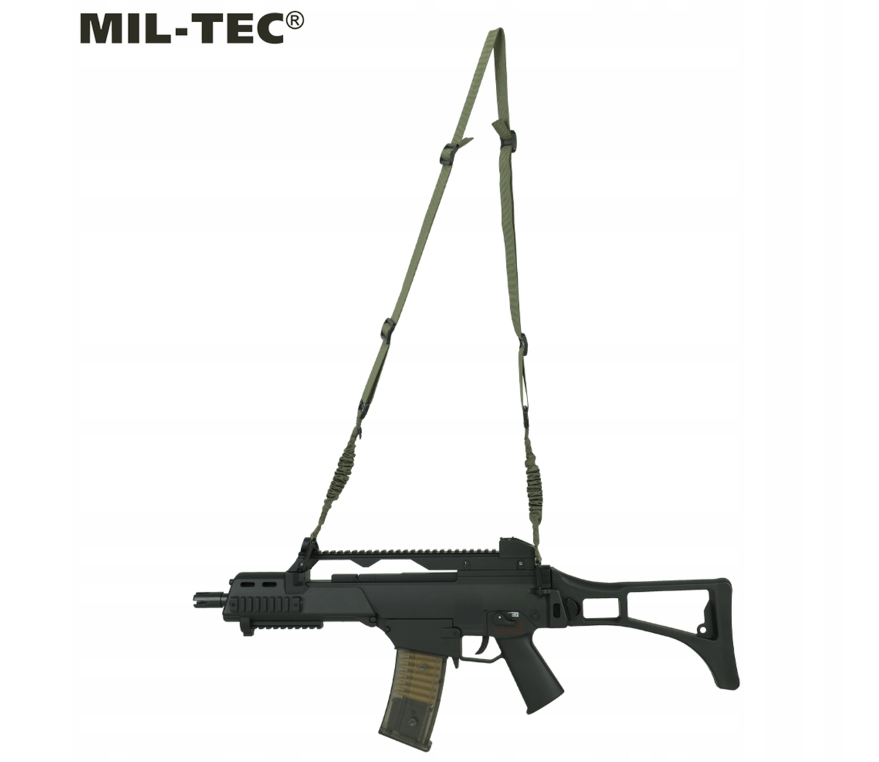 Двоточковий збройовий ремінь, тактичний, армійський Mil-Tec (олива)