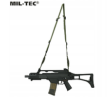 Двоточковий збройовий ремінь, тактичний, армійський  Mil-Tec (олива)