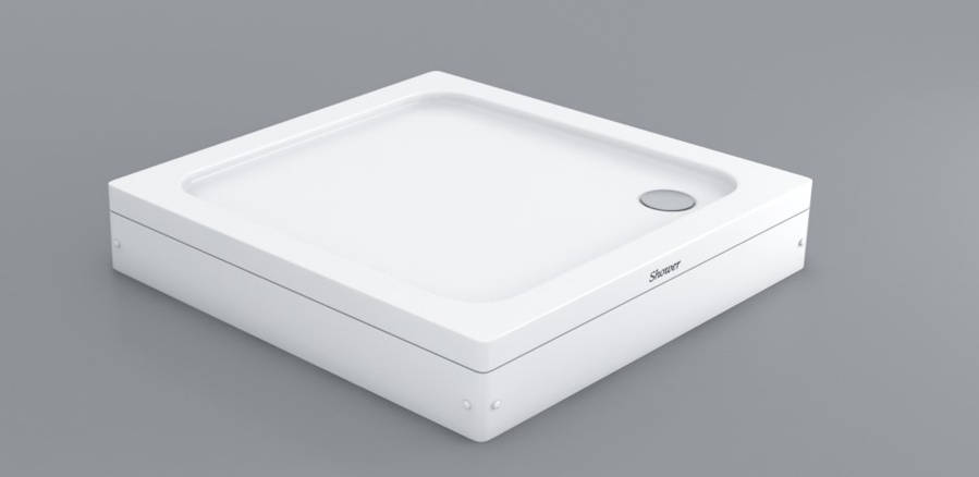 Душовий піддон 100*100*18 см акриловий квадратний з панеллю Carisma Shower (Туреччина), фото 1