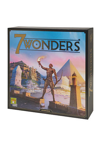 7 Чудес 2-е видання (7 Wonders; коробка англійською) + правила УКРАЇНСЬКОЮ, фото 1
