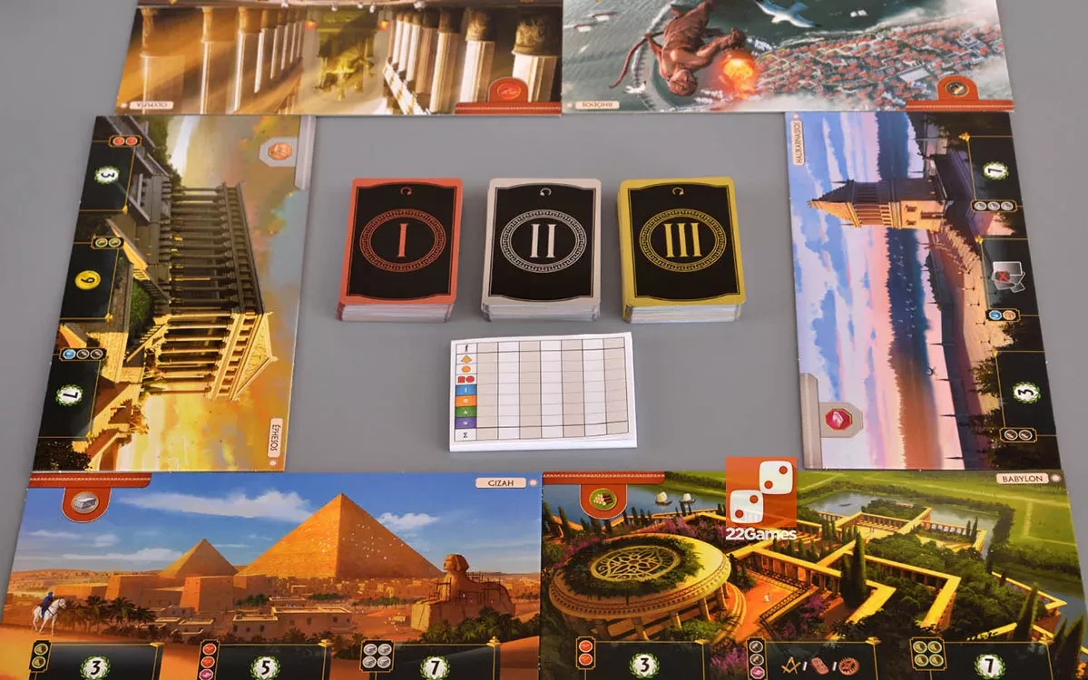 Настольная игра 7 Чудес Второе издание (7 Wonders 2-е издание) + правила на украинском или русском - фото 8 - id-p1765382266