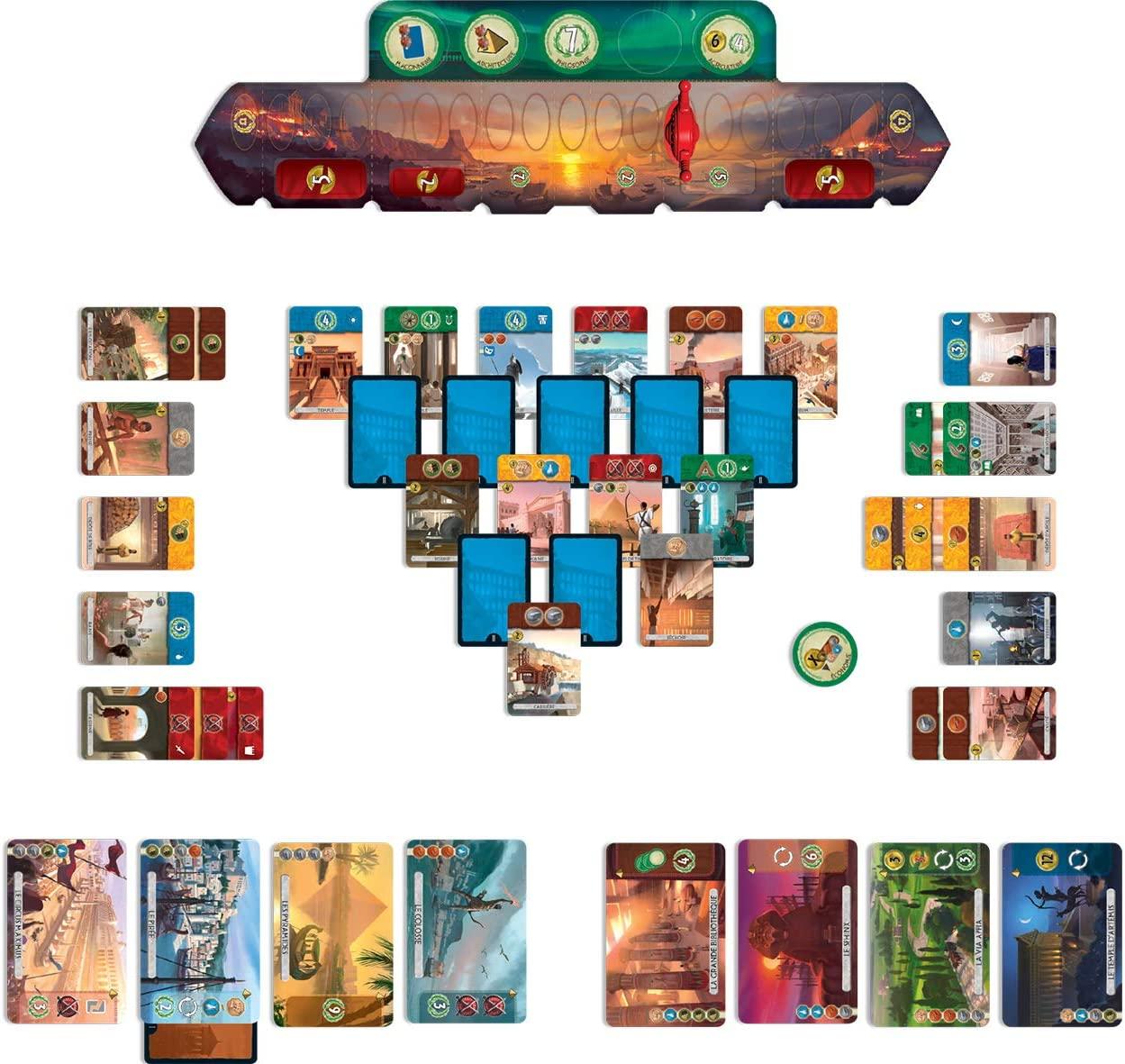 Настольная игра 7 чудес Дуэль (7 Wonders Duel) + правила на украинском или русском - фото 8 - id-p1765382320