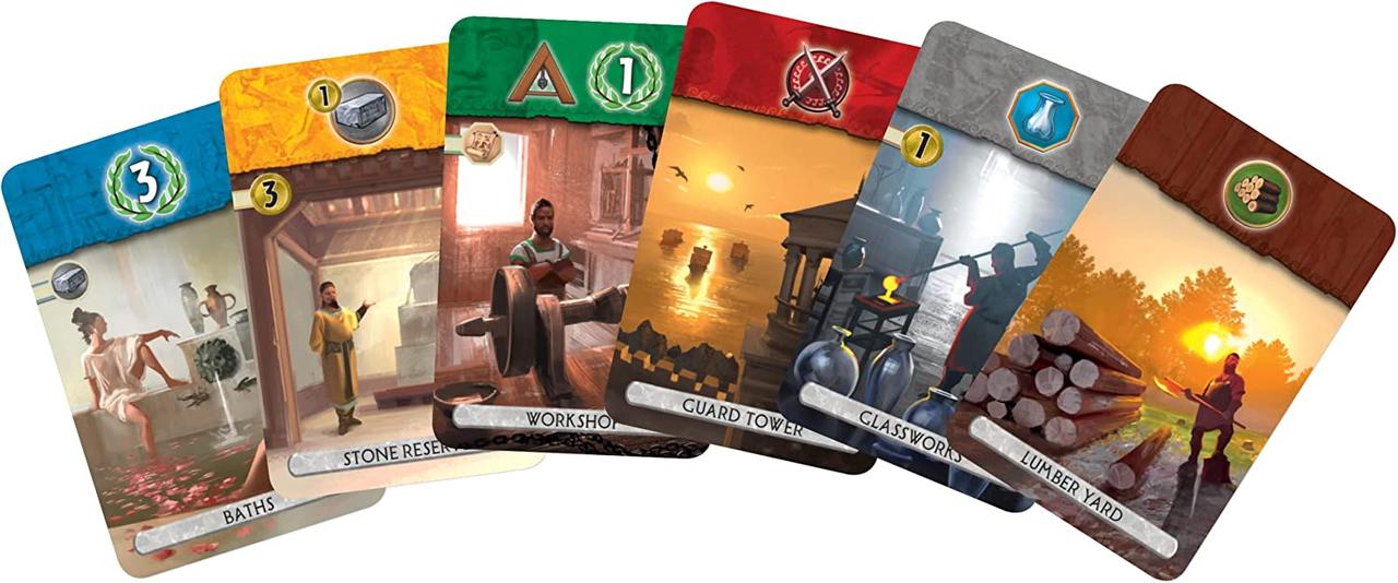 Настольная игра 7 чудес Дуэль (7 Wonders Duel) + правила на украинском или русском - фото 7 - id-p1765382320