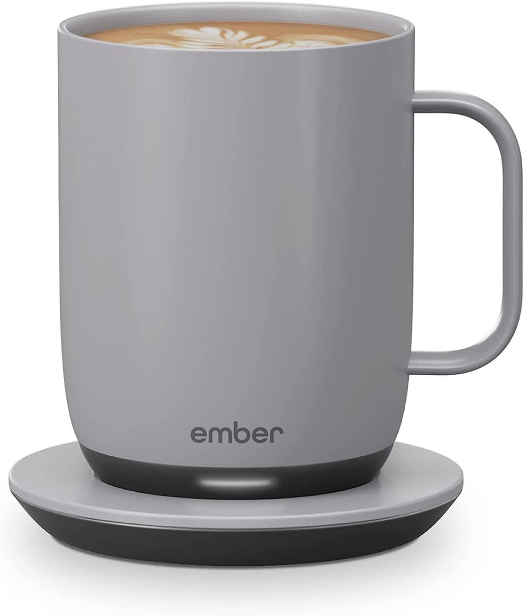 Ember розумна кружка Temperature Control Smart Mug 2, 414 мл, з контролем температури, Чорна, з підігрівом, смарт чашка Сірий