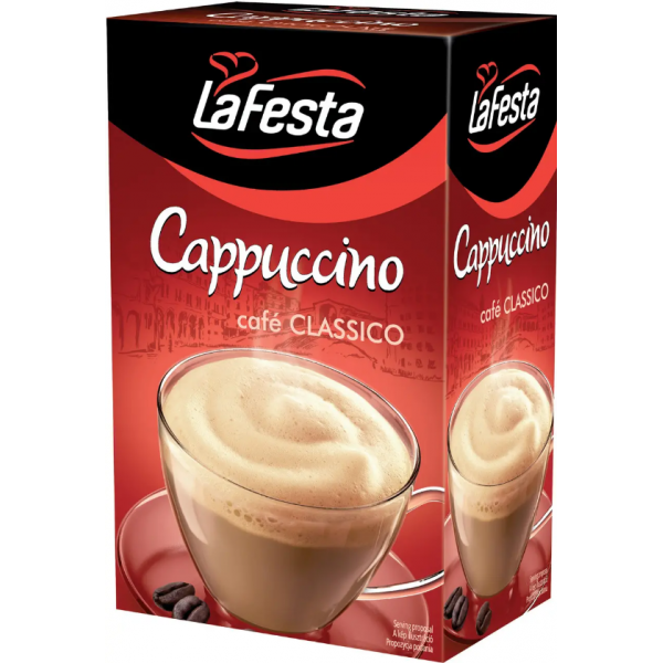 Розчинна кава LaFesta Cappuccino Classico 1 блок (8 коробок по 10 шт)