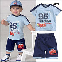 Літній костюм Cars для хлопчика. 80 см