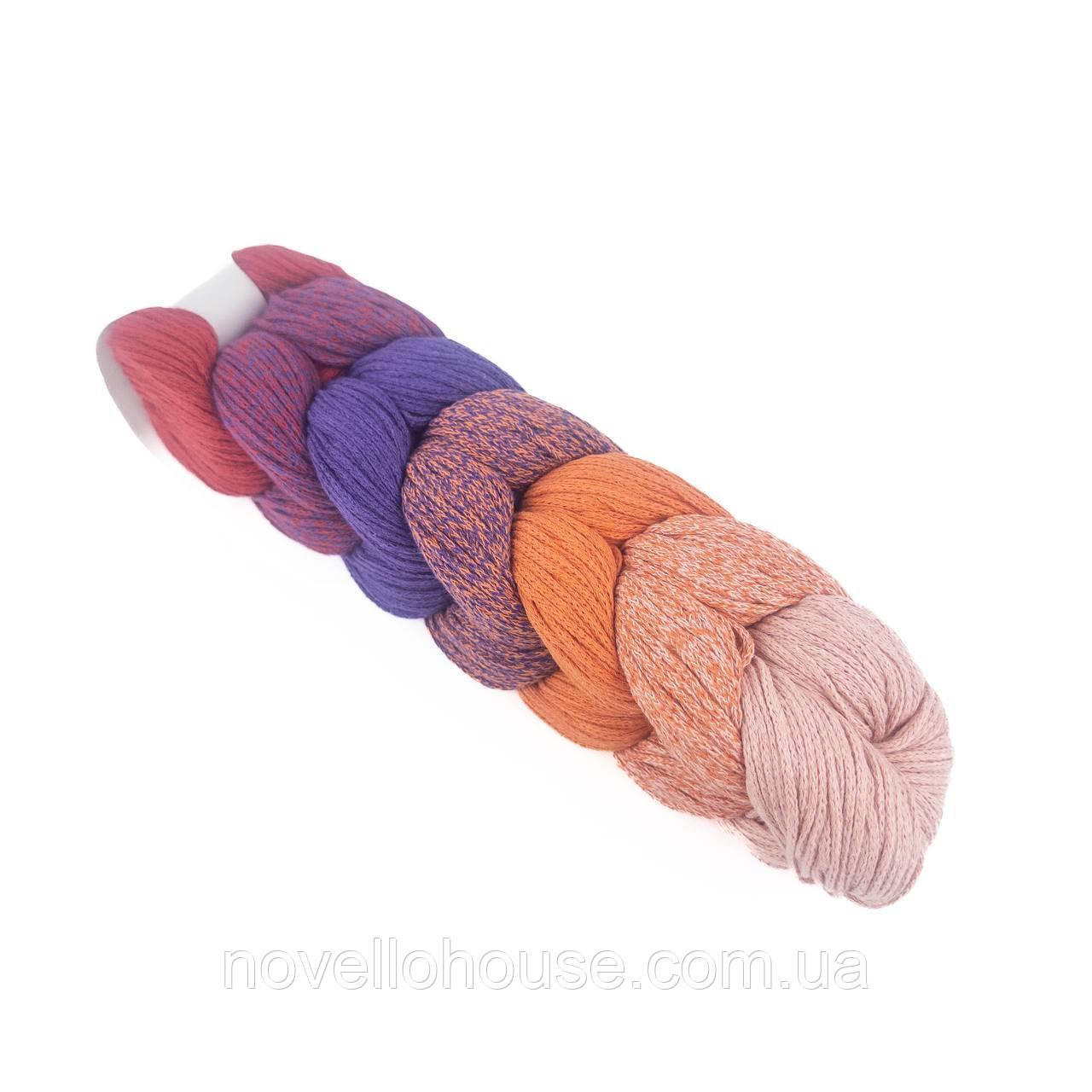 Retwisst Braid Rainbow (Ретвісст) № 7611 (Пряжа-нитки для сумок з бавовной секційного фарбування)