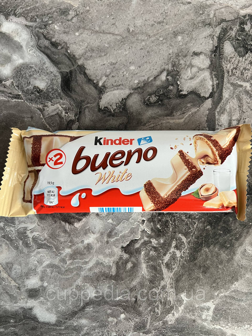 Батончики Kinder Bueno White 39 грм, фото 1