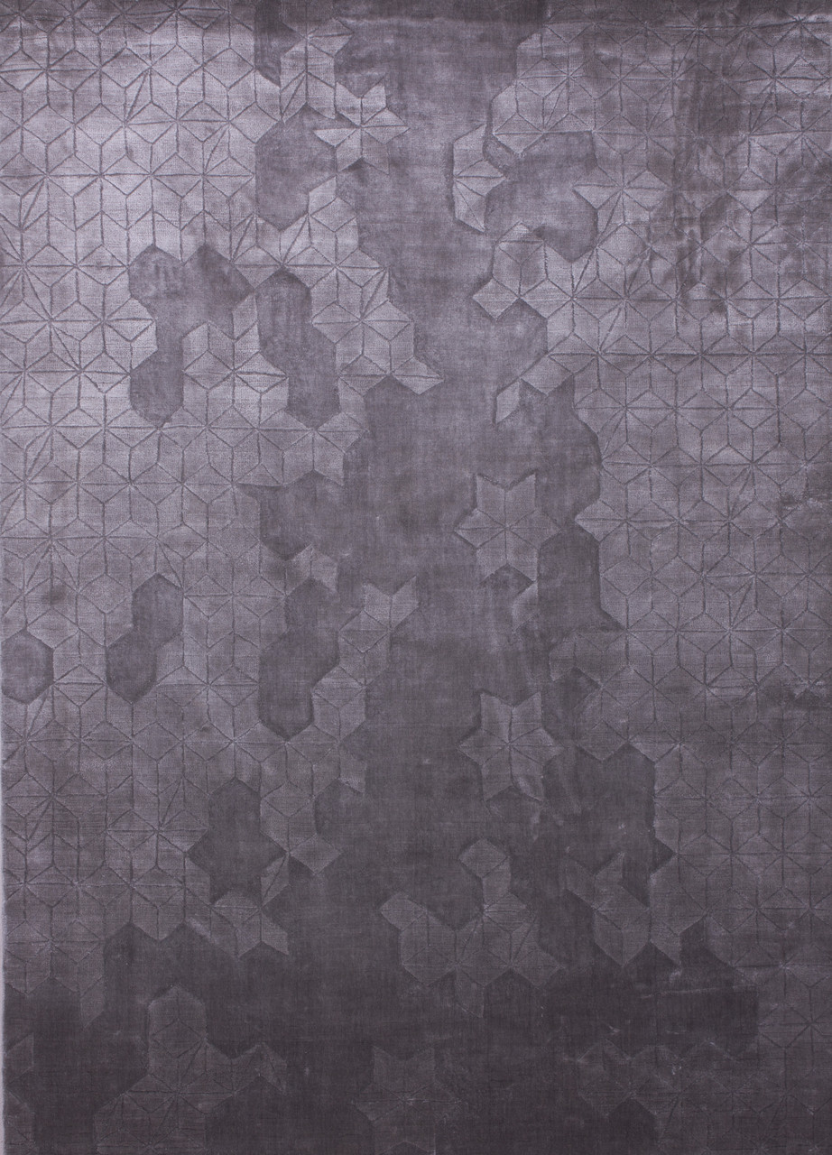 Килим NOD1-TEN-Flower-MD GREY 170х240 см (Індія), фото 1