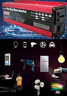 Автомобільний перетворювач UKC AR3000W AC/DC 12V з USB Інвертор у машину навантаження до 3000 Вт