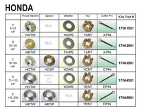 Комплект винта установочный, Honda (B) 25-30HP