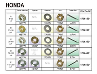 Комплект винта установочный, Honda (E) 115-250HP