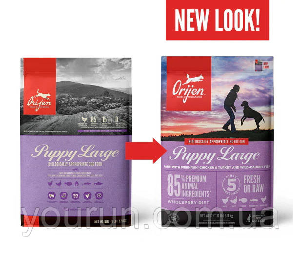 Orijen (Ориджен) Puppy Large корм для цуценят великих порід 11.4 кг