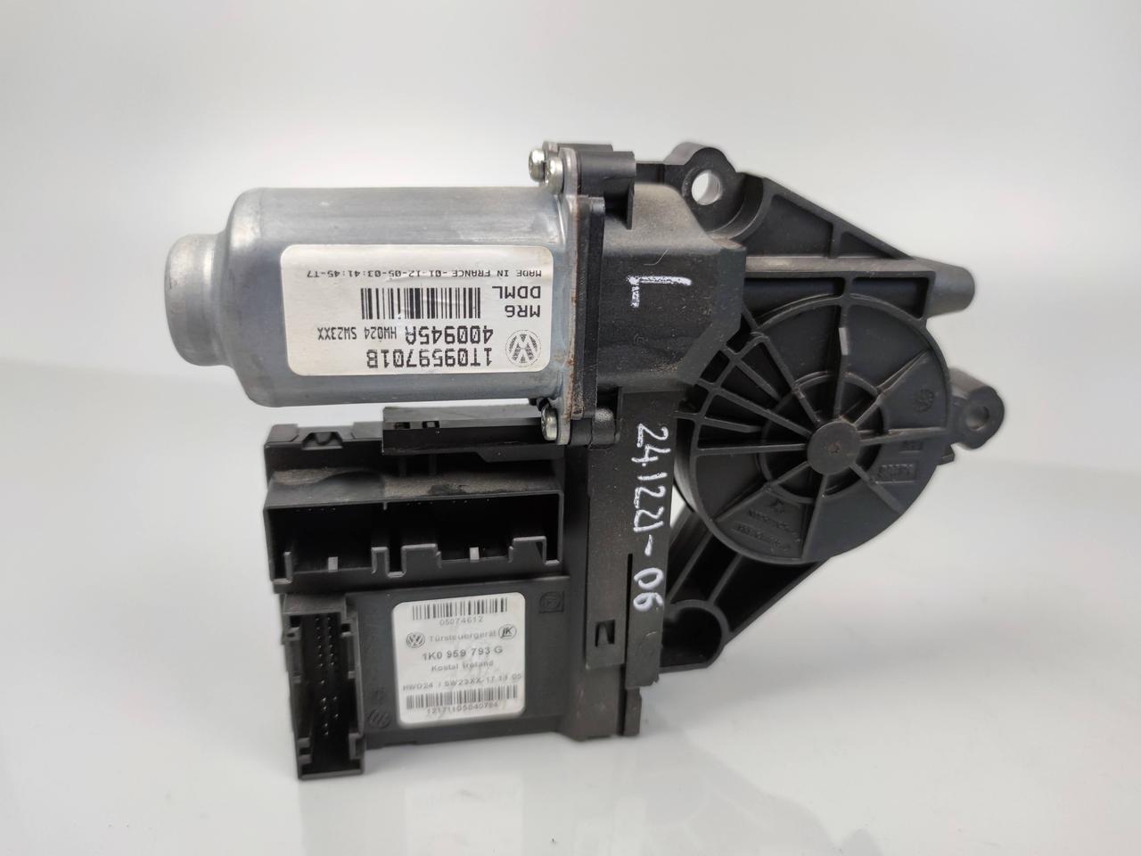 Моторчик склопідіймача з блоком  комфорту передній лівий SKODA OCTAVIA A5 (1K0959793C  1K0959701)