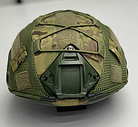 Чохол кавер на каску шлем типу FAST мультикам Multicam защитный чехол мальтикам Кавер на шолом FAST 1765406544