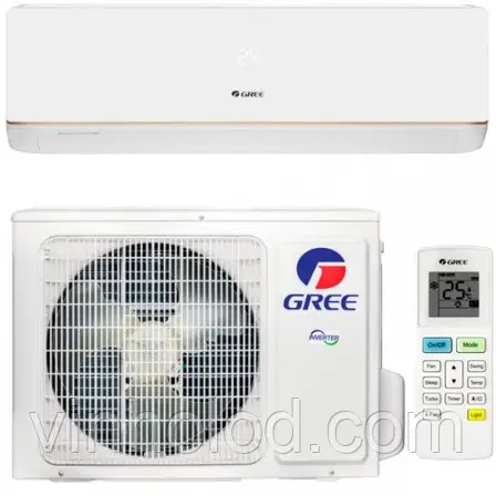 Настінний кондиціонер  GREE BORA INVERTOR R32 WI-FI GWH24AAD-K6DNA5B/A1B (60 м.кв), фото 2