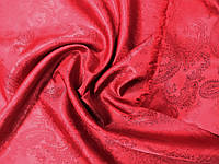 Подкладка вискозная Огурцы (красный) (арт. 03294) Отрез 1,5 м
