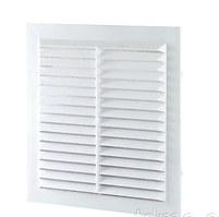 Решітка нероз'ємна з москітною сіткою, 190х190, біла Арт.40102 TDM