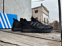 Чоловічі кросівки Adidas ZX 2K Boost Black чорні, фото 6