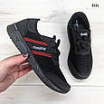 Чоловічі кросівки Прогрес чорні літні сітка 3531, фото 6