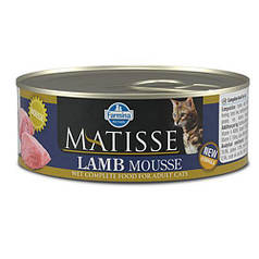 Вологий корм Farmina Matisse Cat Mousse Lamb для дорослих котів, з ягням, 85 г