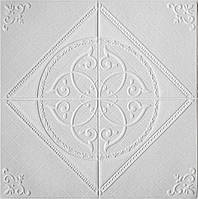 Самоклеюча декоративна 3D панель білий кристал 700x700x5 мм