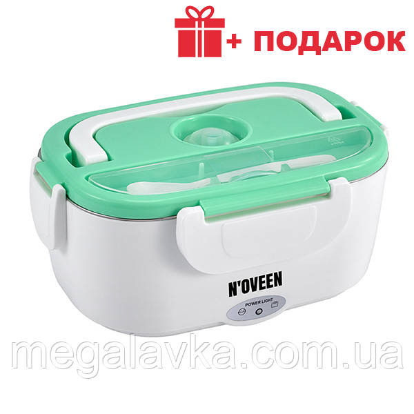 Ланч-бокс з підігрівом від 230В та 12В з термосумкою Noveen LB410/420 Зелений - MegaLavka