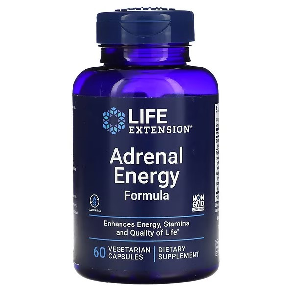 Адреналінова енергетична формула (Adrenal Energy Formula) Life Extension 60 капсул