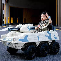 Детский электромобиль Танк Patriot (белый цвет)