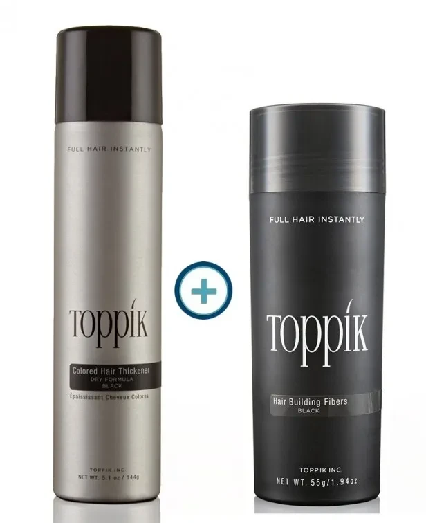 Загусник для волосся Toppik Gigant (топік) 55 г + Спрей Toppik