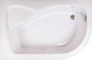 Душовий піддон 120*80*45 см акриловий асиметричний з панеллю та сифоном Ferisiya Shower (Туреччина) лівий, фото 2