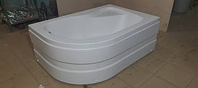 Душовий піддон 120*80*45 см акриловий асиметричний з панеллю та сифоном Ferisiya Shower (Туреччина) правий, фото 3